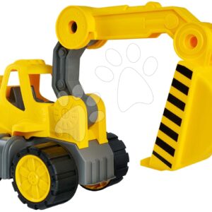 Bagr Power Worker Digger + Figurine BIG pracovní stroj 67 cm s gumovými koly od 2 let