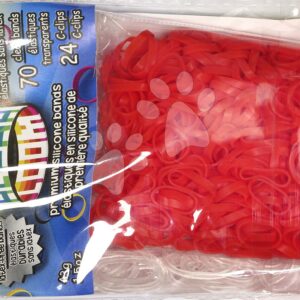 Gumičky Alpha Bands Rainbow Loom 500 ks červené od 6 let