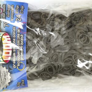 Gumičky Alpha Bands Rainbow Loom 500 ks šedé od 6 let