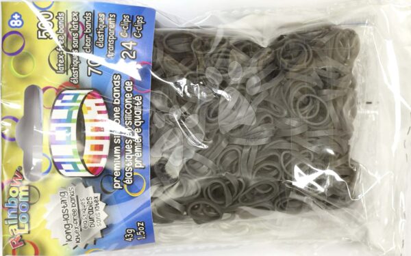 Gumičky Alpha Bands Rainbow Loom 500 ks šedé od 6 let