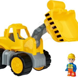 Nakladač Power Worker Wheel Loader + Figurine BIG pracovní stroj 47 cm – gumová kola od 2 let