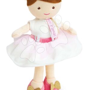 Panenka Ombelline Princess Lady Jolijou 30 cm s hnědými vlásky v bílých šatech od 5 let