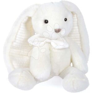 Plyšový zajíček Bunny White Les Preppy Chics Histoire d’ Ours bílý 30 cm v dárkovém balení od 0 měsíců