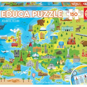 Puzzle Mapa Evropy Educa 150 dílků od 7 let