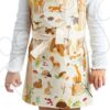 Zástěra pro děti lesní zvířátka Forest Friends Apron ThreadBear s ochrannou vrstvou od 3–6 let - Image 2
