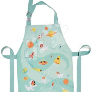 Zástěra pro děti vesmír Outer Space Apron ThreadBear s ochrannou vrstvou od 3–6 let