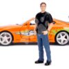 Autíčko Toyota Supra 1995 Fast & Furious Jada kovové s otevíratelnými částmi a figurkou Brian O´Connor délka 21 cm 1:24 - Image 3