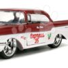 Autíčko vánoční Chevrolet 1957 Jada kovové s otevíratelnými dveřmi a figurkou Santa Claus délka 13 cm 1:32 - Image 3