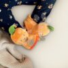 Bačkůrky pro miminko Dýně Booties My First Halloween Doudou et Compagnie v dárkovém balení oranžové od 0–6 měsíců - Image 2