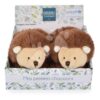 Bačkůrky pro miminko Hedgehog Booties Unicef Collection Doudou et Compagnie v dárkovém balení hnědé 0–6 měsíců - Image 3