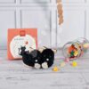 Bačkůrky pro miminko Kočička Booties My First Halloween Doudou et Compagnie v dárkovém balení černé od 0–6 měsíců - Image 2