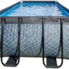 Bazén s filtrací Stone pool Exit Toys ocelová konstrukce 400*200*122 cm šedý od 6 let - Image 3