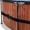 Bazén s filtrací Wood pool Exit Toys kruhový ocelová konstrukce 450*122 cm hnědý od 6 let - Image 3