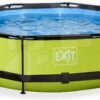 Bazén s krytem a filtrací Lime pool Exit Toys kruhový ocelová konstrukce 300*76 cm zelený od 6 let - Image 3