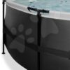 Bazén s pískovou filtrací Black Leather pool Exit Toys kruhový ocelová konstrukce 450*122 cm černý od 6 let - Image 3