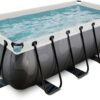 Bazén s pískovou filtrací Black Leather pool Exit Toys ocelová konstrukce 400*200*100 cm černý od 6 let - Image 3