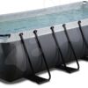 Bazén s pískovou filtrací Black Leather pool Exit Toys ocelová konstrukce 540*250*100 cm černý od 6 let - Image 3