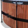 Bazén s pískovou filtrací Wood pool Exit Toys kruhový ocelová konstrukce 427*122 cm hnědý od 6 let - Image 3