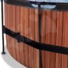 Bazén s pískovou filtrací Wood pool Exit Toys kruhový ocelová konstrukce 488*122 cm hnědý od 6 let - Image 3