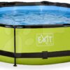 Bazén se stříškou a filtrací Lime pool Exit Toys kruhový ocelová konstrukce 300*76 cm zelený od 6 let - Image 3