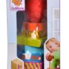 Dřevěná skládací věž Color Stacking Tower Eichhorn 6 barevných tvarů s míčem výška 12 cm od 12 měsíců - Image 3