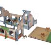 Dřevěná stavebnice stáj pro koně Horse Stable Eichhorn s bránami a boxy 30 dílů - Image 3