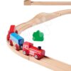 Dřevěná vláčkodráha s hasičskou stanicí Train Set Firestation Eichhorn s vlakem 33 dílů 235 cm délka kolejí - Image 3