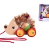 Dřevěné autíčko ježek se zvukem Pull Back Hedgehog Eichhorn se šňůrkou na tahání 16 cm od 12 měsíců - Image 3