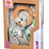 Dřevěné chrastítko Baby HIPP Grasping Toy Eichhorn s hadříkem na mazlení od 12 měsíců - Image 3
