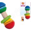Dřevěné chrastítko Bar Grasping Toy Eichhorn s barevnými kroužky od 3 měsíců - Image 3