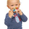 Dřevěné chrastítko Toy with Ears Baby Eichhorn s oušky a kuličkami od 3 měsíců - Image 3