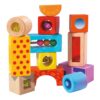 Dřevěné kostky se zvukem Color Tinkling Blocks Eichhorn barevné 12 kusů od 12 měsíců - Image 3