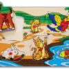 Dřevěné puzzle Pin Puzzle Eichhorn 6 vkládacích tvarů s obrázky zvířátka vozidla od 24 měs - Image 3