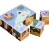 Dřevěné puzzle kostky zvířátka Picture Cube Eichhorn 9 dílů se 6 motivy - Image 3