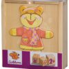 Dřevěné puzzle medvěd Bear Puzzle Eichhorn 20 dílů s vyměnitelným oblečením od 24 měsíců - Image 3