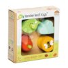 Dřevěné tvary se zvukem Audio Sensory Tray Tender Leaf Toys 4 druhy na podložce od 18 měsíců - Image 3