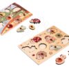 Drevené vkladacie puzzle zvieratká Pin Puzzle Eichhorn 2 rôzne druhy 10 dielov od 24 mes EH6841 - Image 3