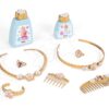 Kosmetický stolek Disney Princess 2in1 Hairdresser Smoby a židle s 10 zkrášlovacími doplňky 94 cm výška - Image 3