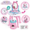 Kosmetický stolek s otočným zrcadlem a židlí Gabby Dressing Table 2v1 Smoby s úložným prostorem pro 12 doplňků - Image 2
