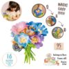 Kytice květin jako náhrada ke květinářství Flower Market Smoby na výrobu vlastní kytice 95 dílů - Image 3