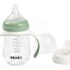Láhev Bidon na učení pití 2in1 Training Bottle Beaba Sage Green 210 ml zelená od 4 měsíců - Image 3