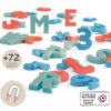 Magnetická písmenka ABC a Čísla Magnetic Letters&Numbers Smoby se znaky dvoubarevná 72 kusů - Image 3