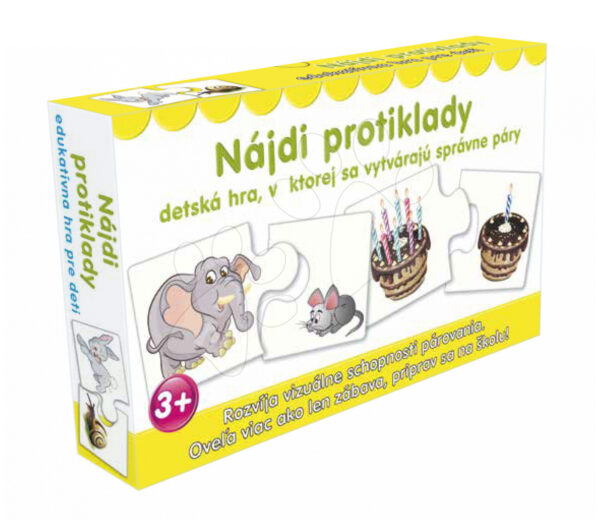 Naučná společenská hra Najdi protiklady Dohány maďarská verze
