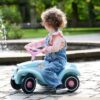 Odrážedlo auto Bobby Car Classic Unicorn BIG ekologické tyrkysové s klaksonem a trendy nálepkami od 12 měsíců - Image 3