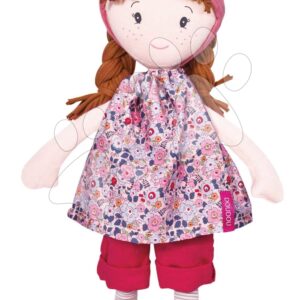 Panenka Capucine Having Fun Jolijou 36 cm s hnědými vlásky ve vzorovaných šatech z jemného textilu od 5 let