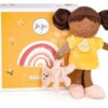 Panenka pro miminka Mrs Vanilla My First Doll Jolijou 21 cm ve žlutých šatech s pejskem z jemného textilu od 0 měsíců - Image 3