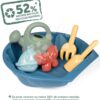 Pískoviště ekologické mušle s bábovičkami Mini Sand Pit Green Smoby s konvičkou a lopatka s hrabičkami 35 cm pro malé prostory od 18 měsíců - Image 3