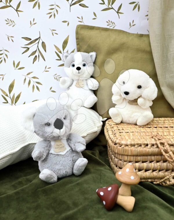 Plyšový pejsek Husky The Little Companions Histoire d’ Ours bílý 20 cm od 0 měsíců