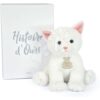 Plyšová kočička Baby Cat White Histoire d’ Ours bílá 18 cm v dárkovém balení od 0 měsíců - Image 3