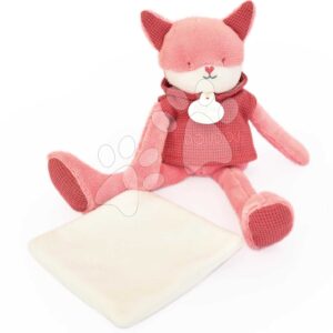 Plyšová liška Fox Sweety Doudou et Compagnie v dárkovém balení růžová 25 cm od 0 měsíců